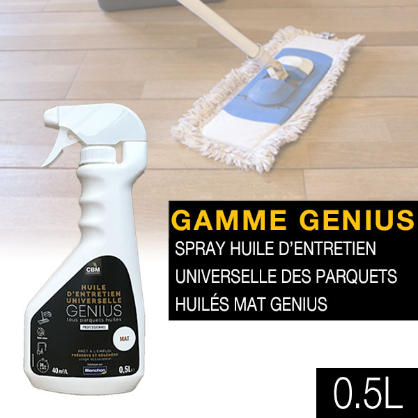 savon, huiles d'entretien gamme genius