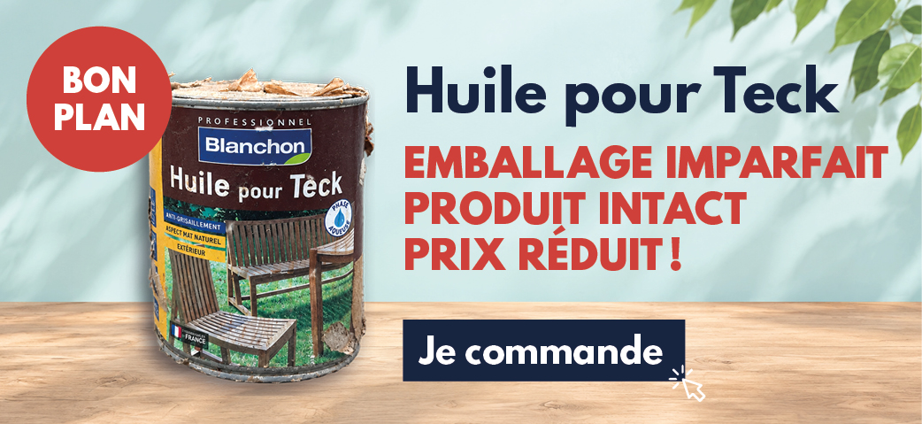 Huile teck Blanchon - Emballage Imparfait