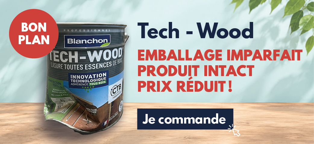 LASURE TECH-WOOD BLANCHON CH&Ecirc;NE FONC&Eacute; - Emballage imparfait