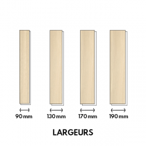 PARQUET CH&Ecirc;NE MASSIF BRUT SANS CHANFREINS