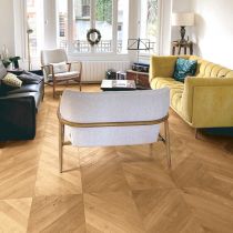 Parquet Chêne Massif Point de Hongrie Vernis Naturel 13mm x 85mm<br />
