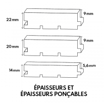 PARQUET CH&Ecirc;NE MASSIF BRUT SANS CHANFREINS