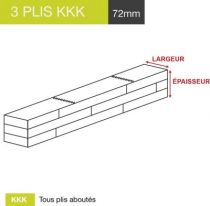 carrelet 3plis kkk 72mm