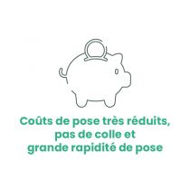 Coûts de poses très réduits