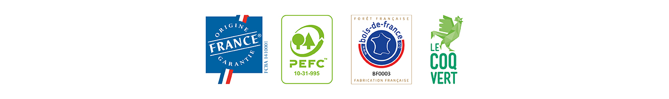 DESCHAUMES, L'UNIQUE FABRICANT DE PRODUITS BOIS FRAN�AIS LABELLIS�S � 100% ORIGINE FRANCE GARANTIE.<br />
