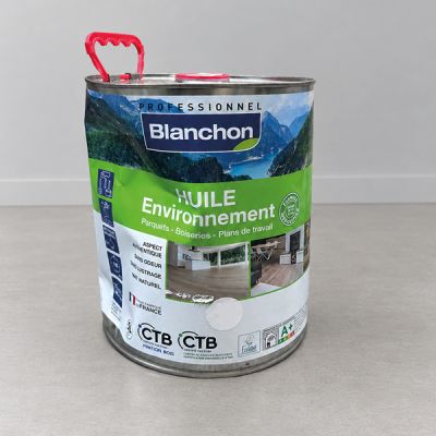 Huile Parquet Environnement Biosourc�e Bois Brut Blanchon - EMBALLAGE IMPARFAIT