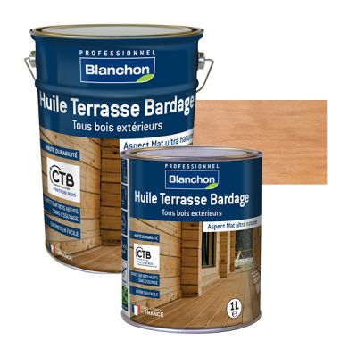 Huile Terrasse Bardage Ultra Mat Ch�ne Moyen Blanchon