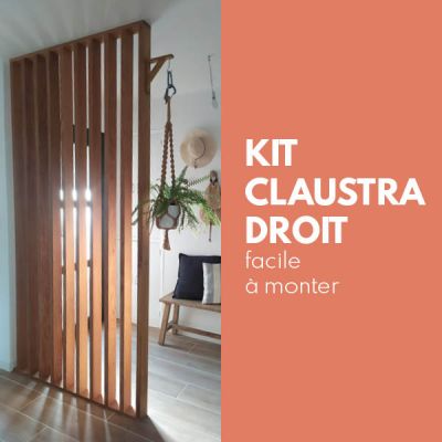 Kit Claustra Ch�ne Massif - Lames droites - Sur-mesure