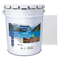 Lasure Bois 10L Blanc Très Longue Durée Blanchon