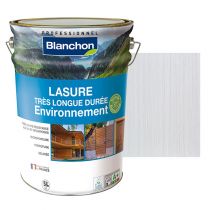 Lasure Bois 5L Blanc Très Longue Durée Blanchon