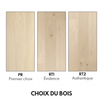 Naofloor Parquet Ch&ecirc;ne Massif Huil&eacute; Aspect Bois Brut
