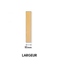 Naofloor Parquet Ch&ecirc;ne Massif Verni Naturel, EP. 13mm, LARG. 115mm