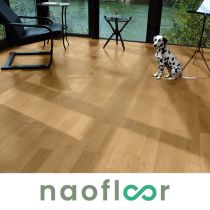 Naofloor Parquet Ch&ecirc;ne Massif Verni Naturel, EP. 14mm, LARG. 130mm