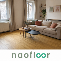 Naofloor Parquet Ch&ecirc;ne Massif Verni Naturel, EP. 16mm, LARG. 150mm