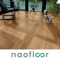 Naofloor Parquet Chêne Massif Verni Naturel 13mm x 115