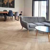 Parquet B�tons Rompus Ch�ne Massif Vernis Aspect Bois Brut