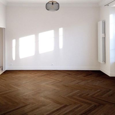 Parquet B�tons Rompus Ch�ne Massif Vernis Noyer
