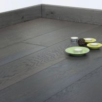 PARQUET CHÊNE MASSIF   Huilé finition Gris Anthracite Epaisseur 14mm