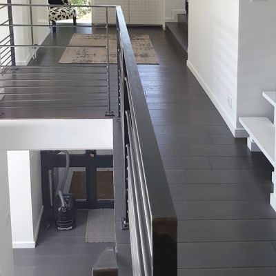 PARQUET CH�NE MASSIF   Huil� finition Gris Anthracite Epaisseur 22mm