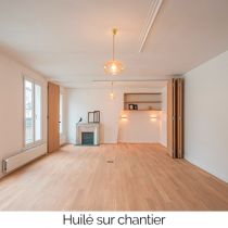 PARQUET CHÊNE MASSIF 90x14mm premier choix Brut poncé