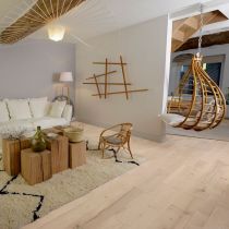 Parquet ch&ecirc;ne massif &agrave; la Fran&ccedil;aise 20mm 130,90,70mm Huil&eacute; Bois Brut