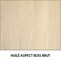 Parquet ch&ecirc;ne massif &agrave; la Fran&ccedil;aise Huil&eacute; Aspect Bois Brut
