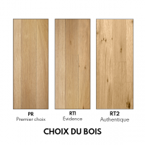 Parquet ch&ecirc;ne massif &agrave; la Fran&ccedil;aise Verni Naturel