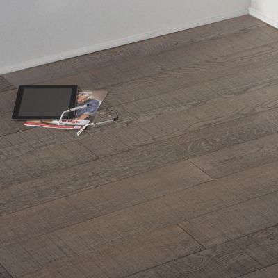 PARQUET CH�NE MASSIF ASPECT SCIE GRIS LOFT