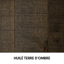PARQUET CH&Ecirc;NE MASSIF ASPECT SCIE Terre d\'ombre