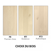 PARQUET CH&Ecirc;NE MASSIF B&acirc;tons rompus Brut 600mm de longueur