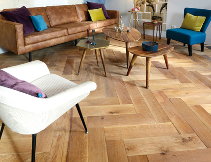 Parquet Ch�ne Massif B�tons Rompus