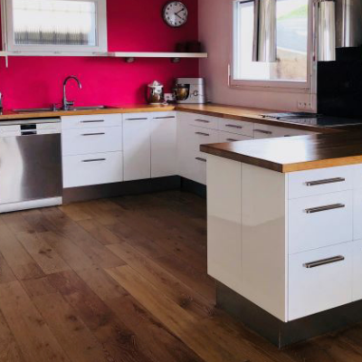 PARQUET CH�NE MASSIF Huil� Antique