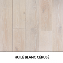 PARQUET CH&Ecirc;NE MASSIF Huil&eacute; Blanc C&eacute;rus&eacute;