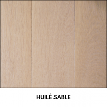 PARQUET CH&Ecirc;NE MASSIF Huil&eacute; Sable