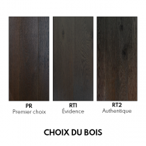 PARQUET CH&Ecirc;NE MASSIF Huil&eacute; Terre d\'Ombre