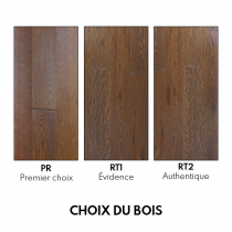 PARQUET CH&Ecirc;NE MASSIF Point de Hongrie - Huil&eacute; ANTIQUE - 600mm longueur