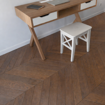 PARQUET CH&Ecirc;NE MASSIF Point de Hongrie - Huil&eacute; ANTIQUE - 600mm longueur