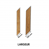 PARQUET CH&Ecirc;NE MASSIF Point de Hongrie - Huil&eacute; TH&Eacute; - 600mm longueur