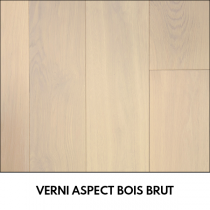 PARQUET CH&Ecirc;NE MASSIF Point de Hongrie - Verni Aspect BOIS BRUT - 600mm longueur