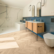 PARQUET CH&Ecirc;NE MASSIF Point de Hongrie - Verni Aspect BOIS BRUT - 600mm longueur