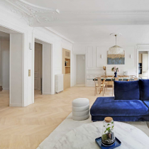 PARQUET CH&Ecirc;NE MASSIF Point de Hongrie - Verni Aspect BOIS BRUT - 600mm longueur