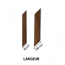 PARQUET CH&Ecirc;NE MASSIF Point de Hongrie - Verni NOYER - 600mm longueur