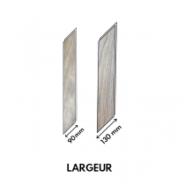PARQUET CH&Ecirc;NE MASSIF Point de Hongrie - Vieilli Century Huil&eacute; Belle &Eacute;poque - 600mm longueur