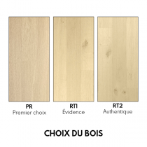 Parquet Ch&ecirc;ne Massif Point de Hongrie Brut - 600mm longueur