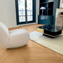 Parquet Chêne Massif Point de Hongrie Vernis Naturel 13mm x 85mm