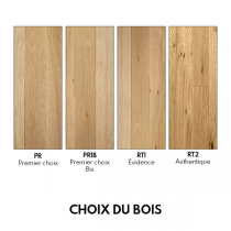 Parquet Ch&ecirc;ne Massif Point de Hongrie Vernis Naturel 13mm x 85mm