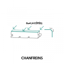 Parquet Ch&ecirc;ne Massif Point de Hongrie Vernis Naturel 13mm x 85mm