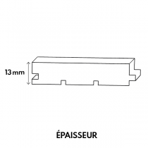 Parquet Ch&ecirc;ne Massif Point de Hongrie Vernis Naturel 13mm x 85mm