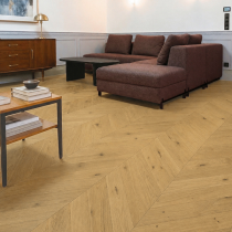 Parquet Ch&ecirc;ne Massif Point de Hongrie Vernis Naturel. EP. 13mm, LARG. 85mm
