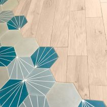 Parquet Ch&ecirc;ne Massif Verni Aspect Bois Brut Choix RT2